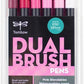 Pink 6 Dual Brush Pen Sets - Odd Nodd Art Supply