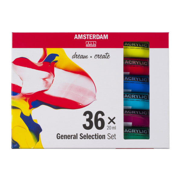 Amsterdam Standard Series Acrylic Paint Sets 36 Color - Odd Nodd Art Supply