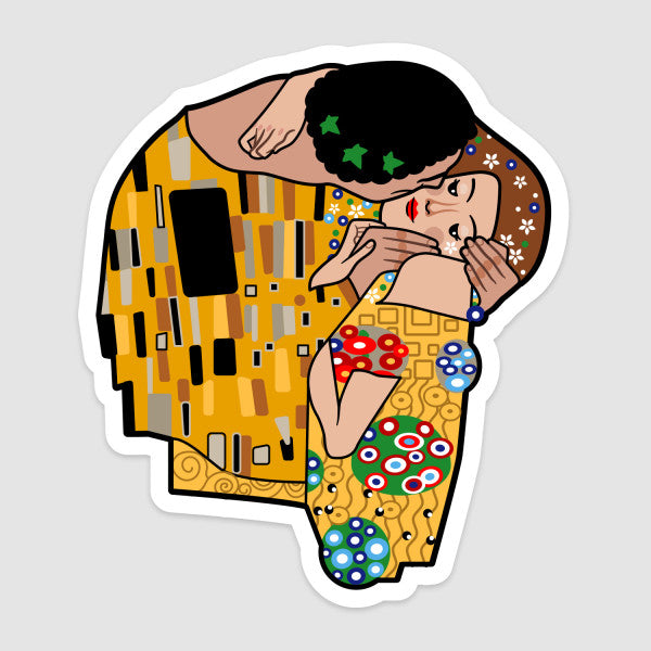 Gustav Klimt - Kiss Vinyl Art Stickers - Odd Nodd Art Supply