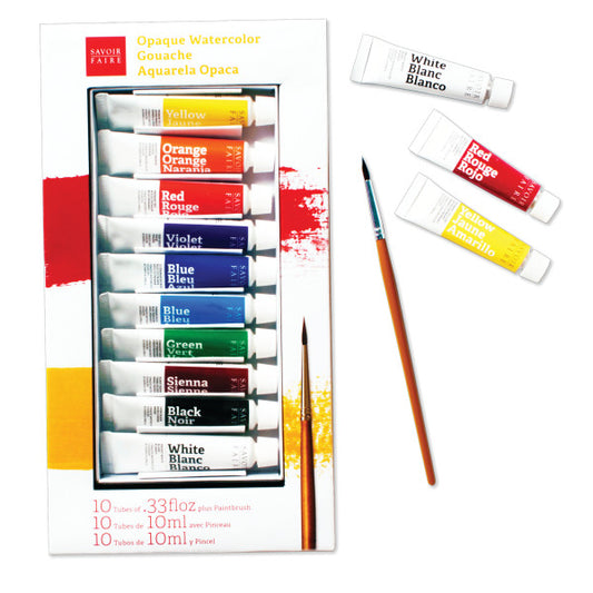 Opaque Watercolor Gouache Sets 10 tubes - Odd Nodd Art Supply