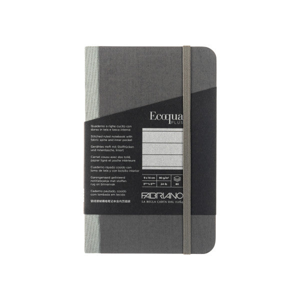 Grey Ecoqua Plus Fabric-Bound Notebooks  - Odd Nodd Art Supply