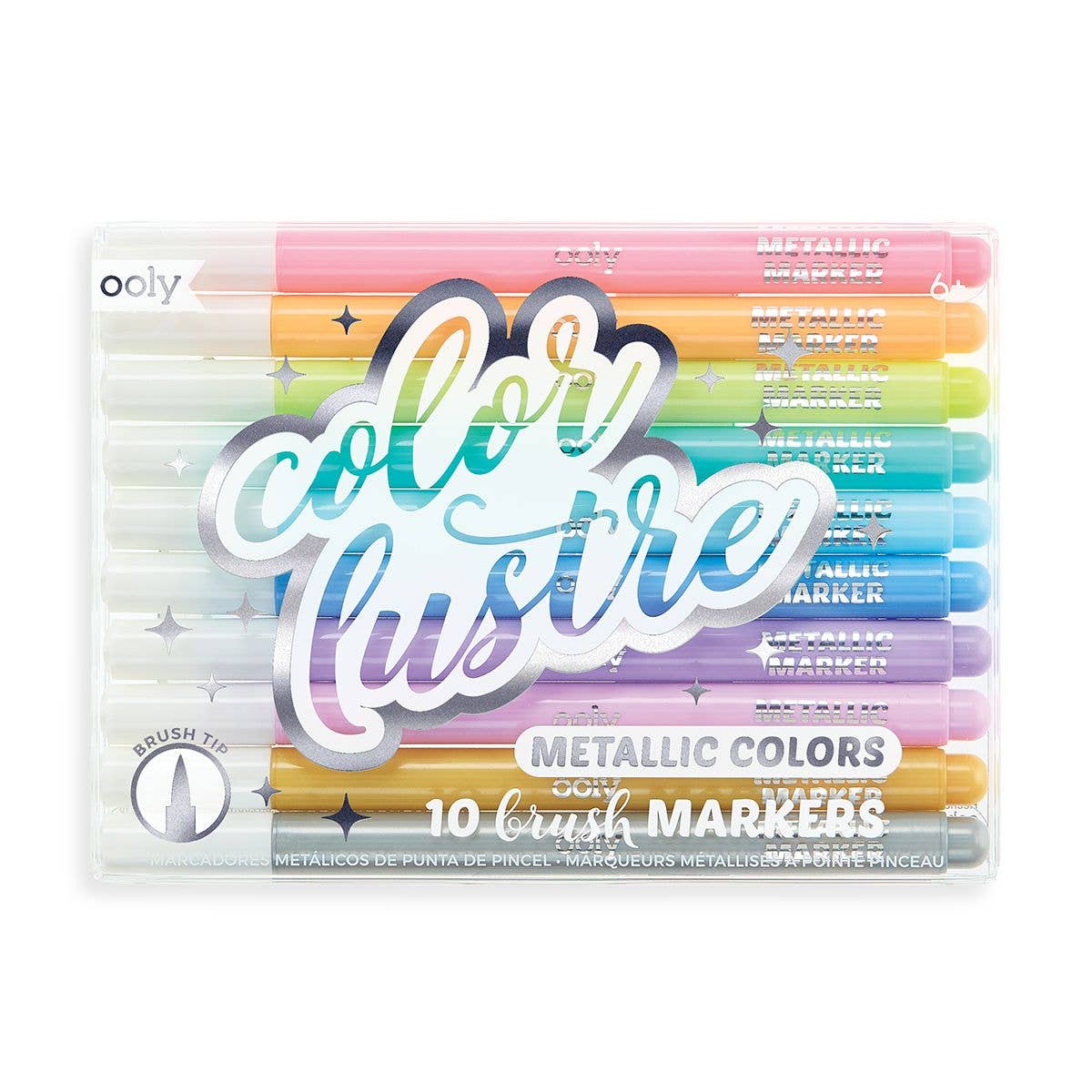 Color Lustre Metallic Brush Markers - Odd Nodd Art Supply