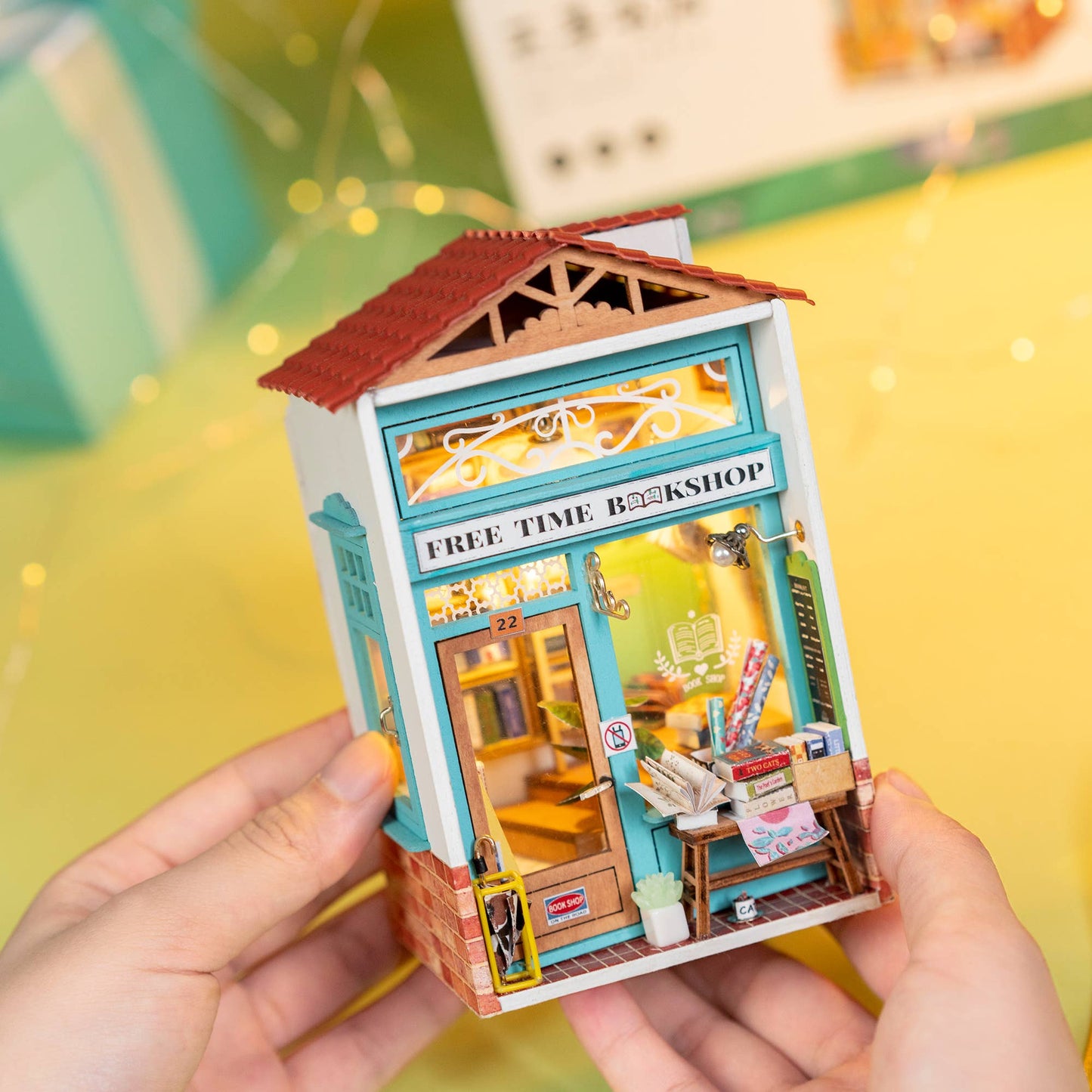 Free Time Bookshop DIY Miniature House Kits - Odd Nodd Art Supply