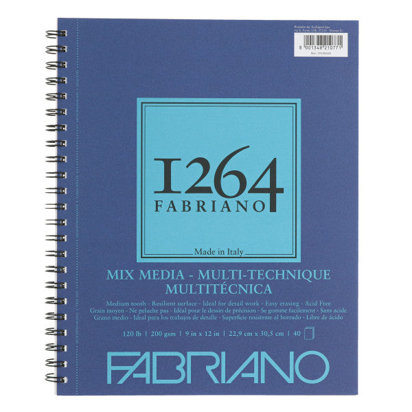 120# 9x12 Fabriano Mixed Media 1264 Pads - Odd Nodd