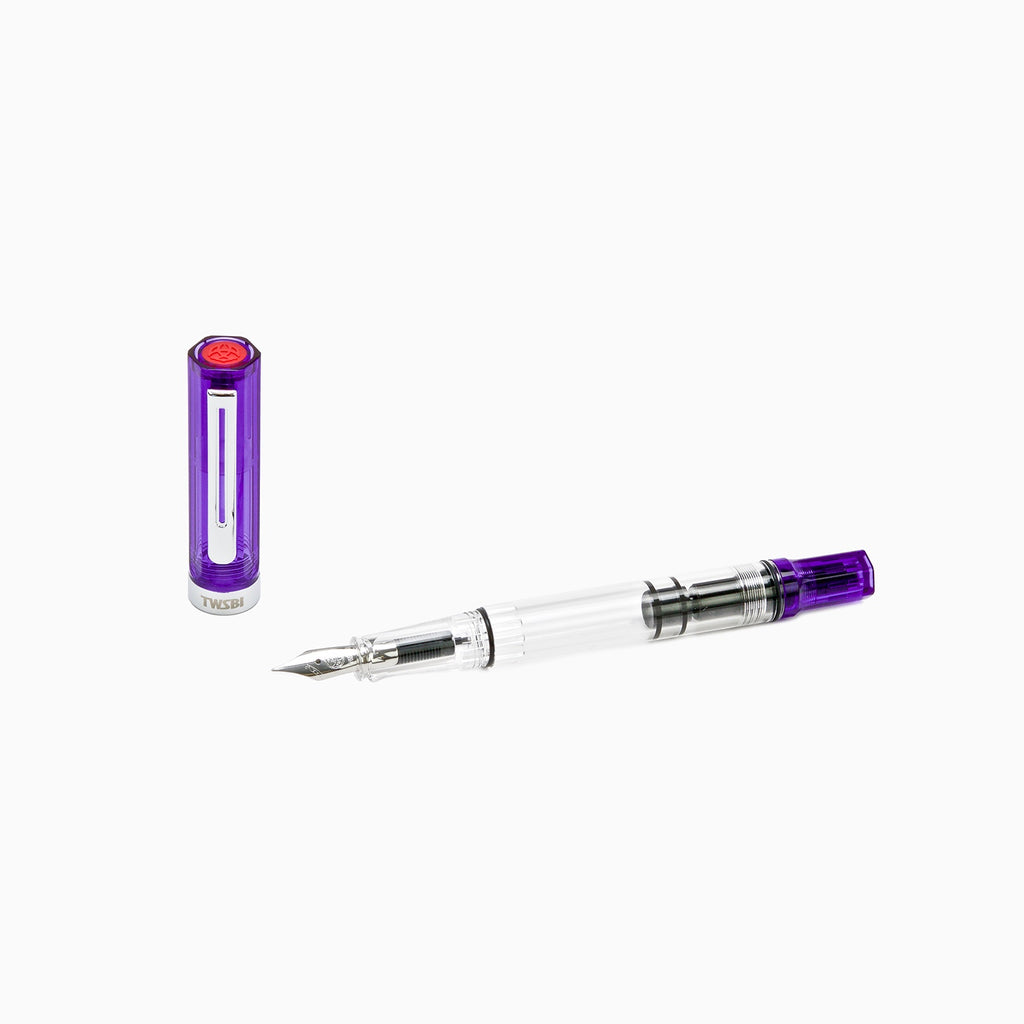 Transparent Purple TWSBI Eco Fountain Pen - Odd Nodd Art Supply