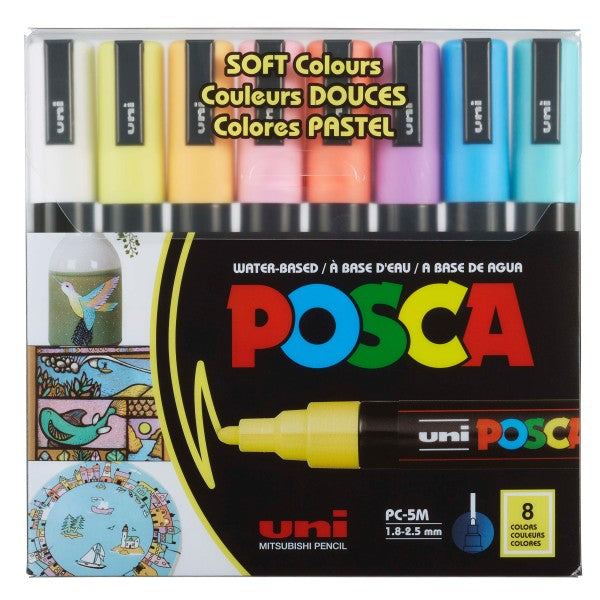 Posca Soft Colors PC-5M Set - Odd Nodd Art Supply
