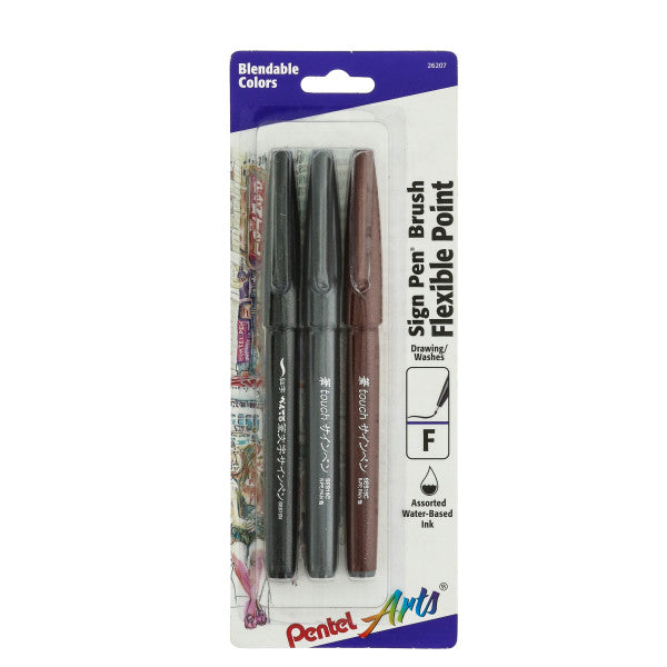 Pentel Sign Pen 3 Set - Odd Nodd Art Supply