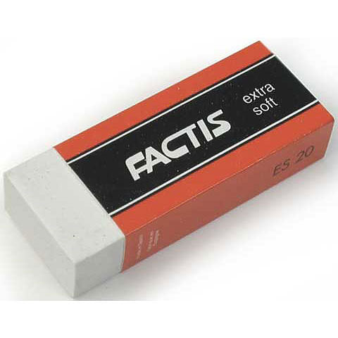Factis Extra-Soft White Vinyl Eraser - Odd Nodd Art Supply