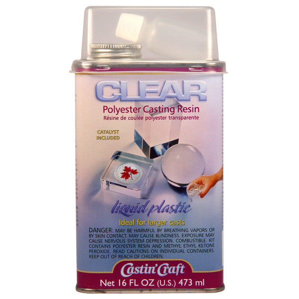 Craft Clear Polyester Casting Resin with Catalyst 16oz - Odd Nodd Art Supply