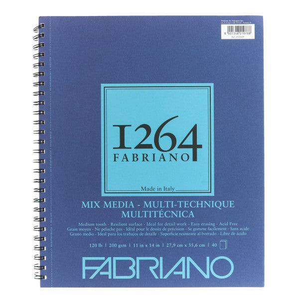 120# 11x14 Fabriano Mixed Media 1264 Pads - Odd Nodd Art Supply