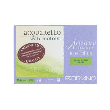 5x7 Rough Fabriano Artistico Extra-White Watercolor Blocks - Odd Nodd Art Supply