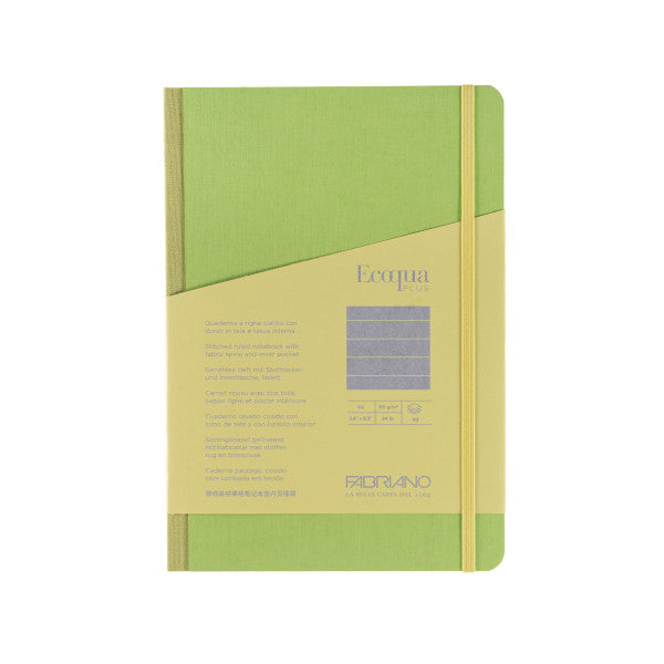 Lime Ecoqua Plus Fabric-Bound Notebooks  - Odd Nodd Art Supply