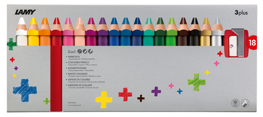 Lamy 3plus Colored Pencil Sets 18 Color - Odd Nodd Art Supply