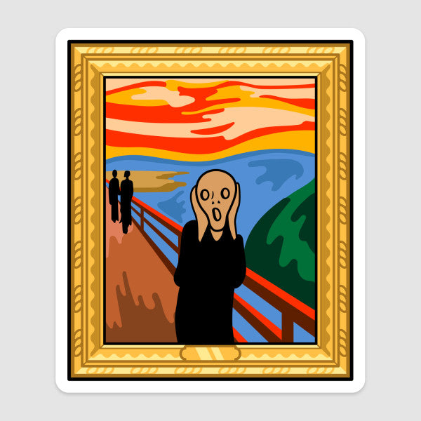 Edvard Munch - Scream Vinyl Art Stickers - Odd Nodd Art Supply
