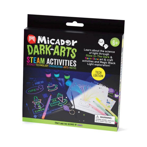 Micador Dark Arts Glow STEAM Activity Packs Technology Kit - Odd Nodd Art Supply