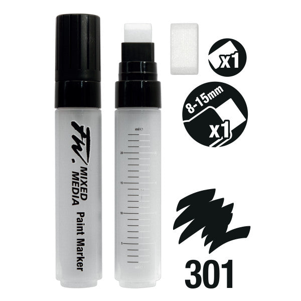 301 FW Empty Mixed Media Paint Markers & Nib Sets - Odd Nodd Art Supply