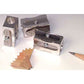Magnesium-Alloy Metal Rectangular Sharpener with Spare Blades,