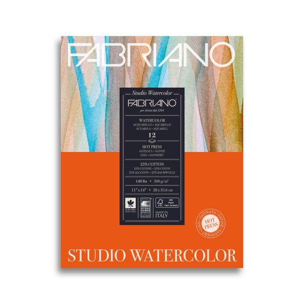11x14 Hot Press Fabriano Watercolor Pad  - Odd Nodd Art Supply