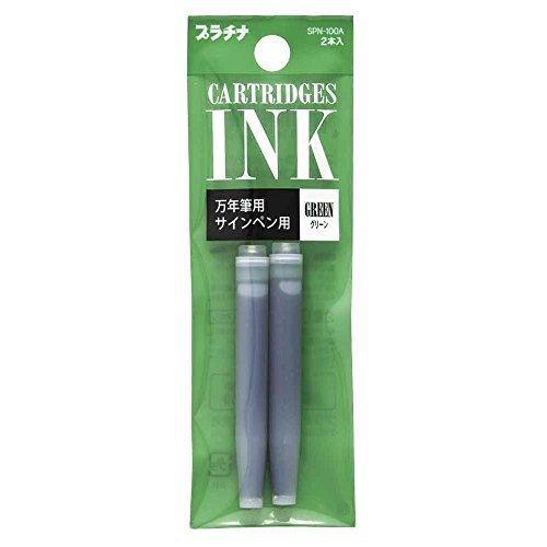 Green 2 pack Platinum Fountain Pen Ink - Odd Nodd Art Supply