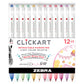 Light Colors ClickArt Retractable Marker Pen Sets - Odd Nodd Art Supply