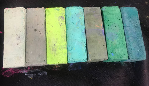 Greens 7 Pack Eternity Arts Sidewalk Pastel Chalk Sets - Odd Nodd Art Supply