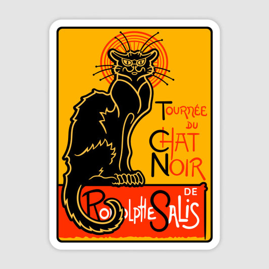 Theophile Steinlen - Le Chat Noir Vinyl Art Stickers - Odd Nodd Art Supply