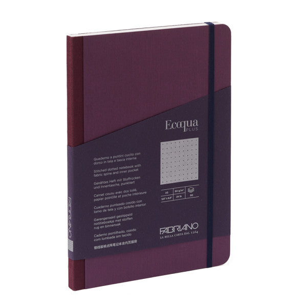 Wine Dotted Ecoqua Plus Fabric-Bound Notebooks - Odd Nodd Art Supply