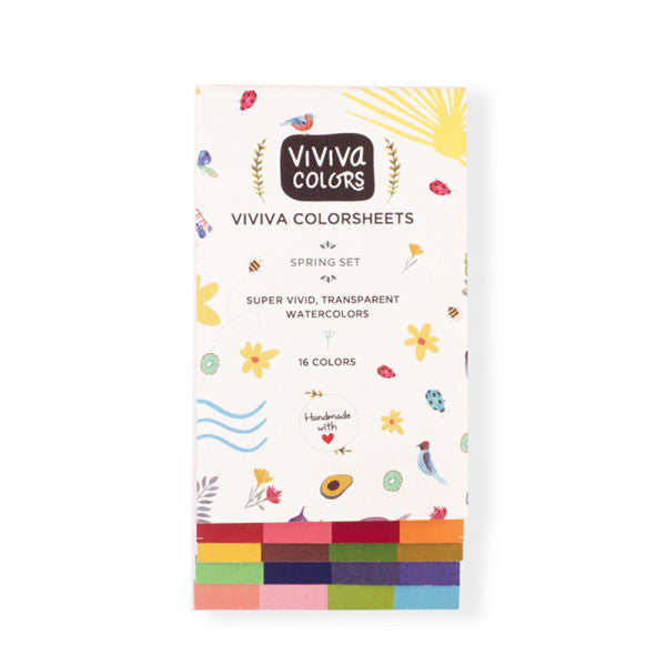 Viviva Colorsheet Watercolor Spring Sets - Odd Nodd Art Supply