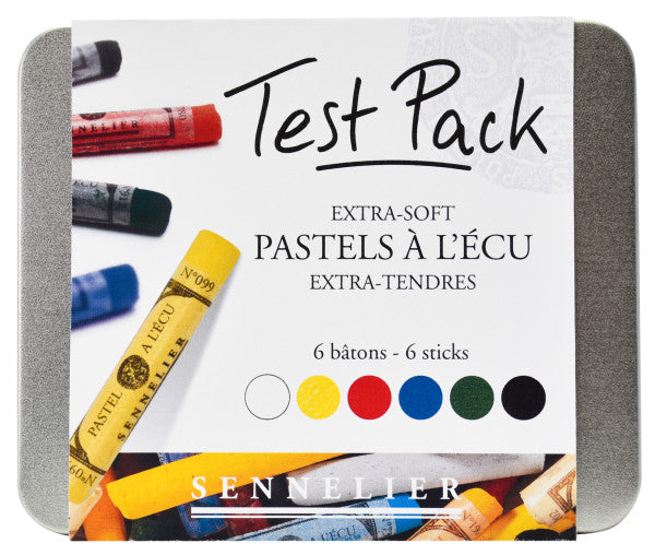 6 Color Test Sample Pack Sennelier Full Stick Extra-Soft Pastel Sets - Odd Nodd Art Supply