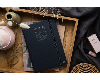 Life Journal Dot Grid Black Paper