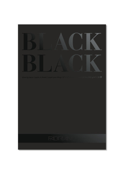 9x12 Fabriano Black Black Pads - Odd Nodd Art Supply