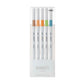 5-Pen Set #6 - Beige, Light Orange, Bright Yellow, Light Green, Saxe Blue EMOTT Fineliner Pen Sets - Odd Nodd Art Supply