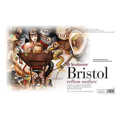 Strathmore® 300 Series Sequential Art Smooth Bristol Paper Pad, 11 x 17