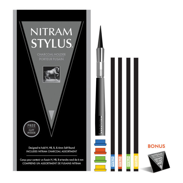 Nitram Charcoal Stylus Set Holder - Odd Nodd Art Supply