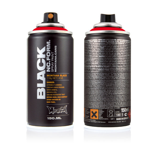 Red 150ml Montana BLACK High Pressure Spray Color Paint