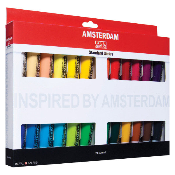 Amsterdam Standard Series Acrylic Paint Sets 24 Color Set - Odd Nodd Art Supply