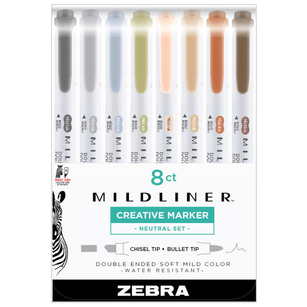 Mildliner Double-Ended Pen Sets Neutral Set - Odd Nodd Art Supply