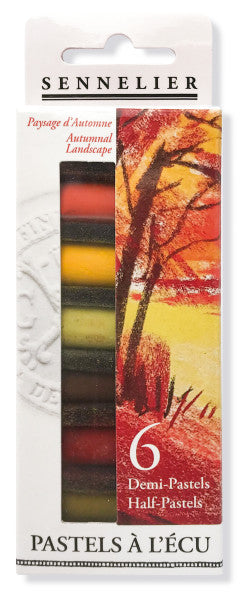 Sennelier Half Stick Soft Pastel Sets 6 stick Autumn set - Odd Nodd Art Supply