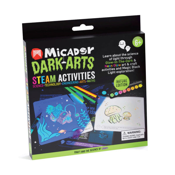 Micador Dark Arts Glow STEAM Activity Packs Nature Kit - Odd Nodd Art Supply