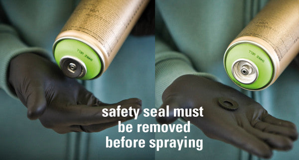 Montana Black Spray Safety Seal Removal