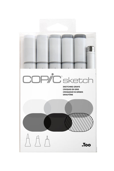 Gray COPIC Sketch Marker Sets - Odd Nodd Art Supply