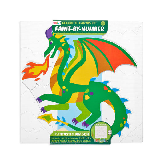 Kid's Paint by Number Sets Fantastic Dragon - Odd Nodd Art Supply
