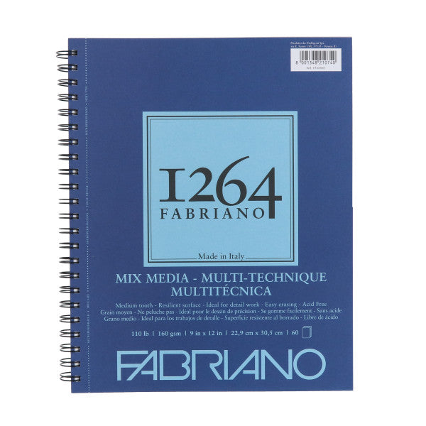 110# 9x12 Fabriano Mixed Media 1264 Pads - Odd Nodd Art Supply