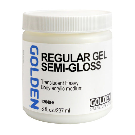 Golden Regular Acrylic Gel Semi-Gloss 8oz - Odd Nodd Art Supply