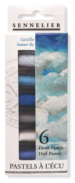 Sennelier Half Stick Soft Pastel Sets 6 stick Summer Sky set - Odd Nodd Art Supply