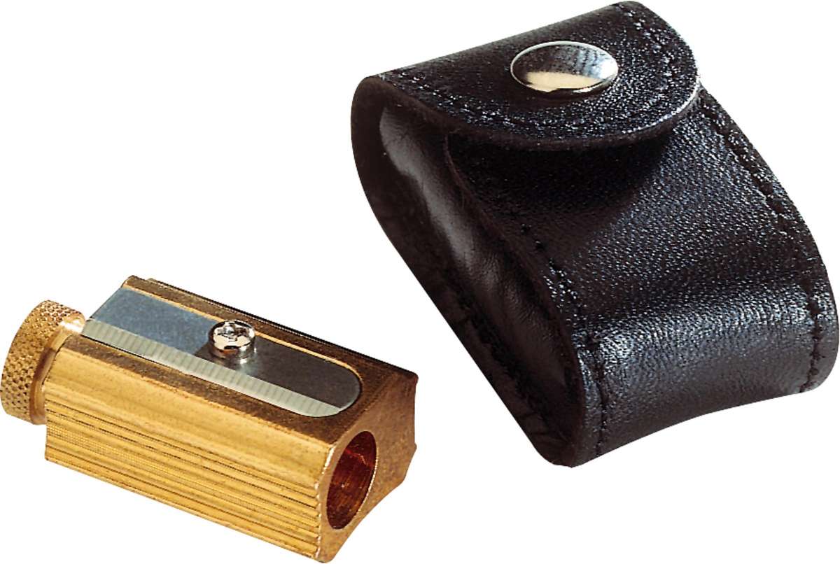 Adjustable Dux Brass Pencil Sharpener with Case - Odd Nodd Art Supply